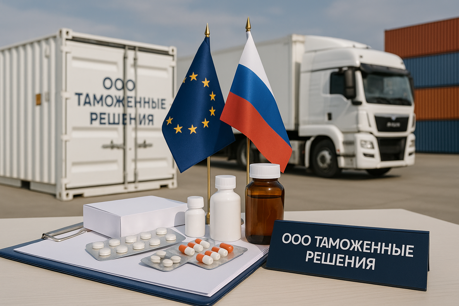 Таможенное оформление и доставка лекарств и медпрепаратов из Европы в Россию